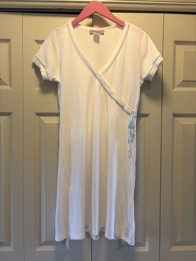 Schweitzer Linen Nightwear Collection White Nightgown 100% Pima Cotton S